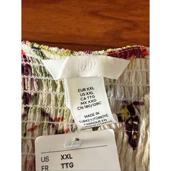 NWT H&M Puff-Skeeve Textured Jersey Dress SZ XXL - Picture 10 of 12